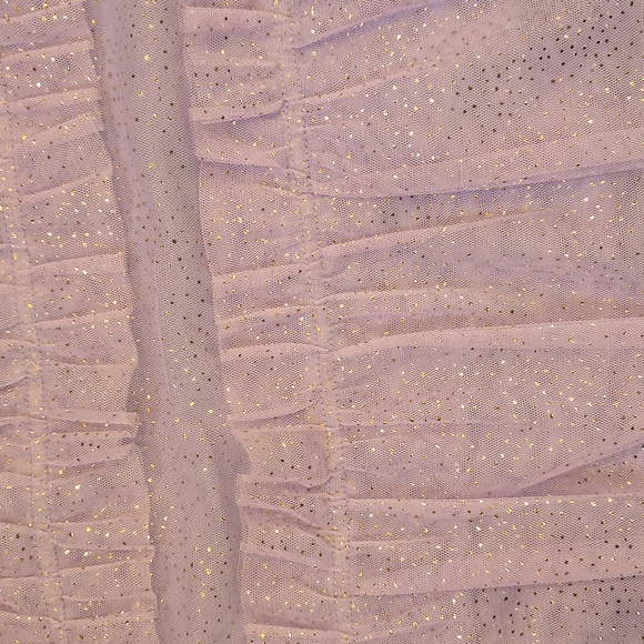 New Anthropologie Maeve Lavender Tulle Ruffle Short Sleeve Sweatshirt - Picture 11 of 11